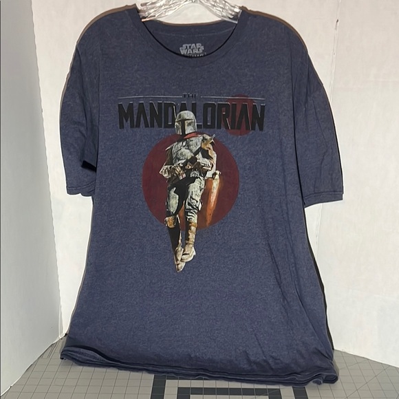 Star Wars Mandalorian Graphic Tee - Blue - Picture 1 of 9